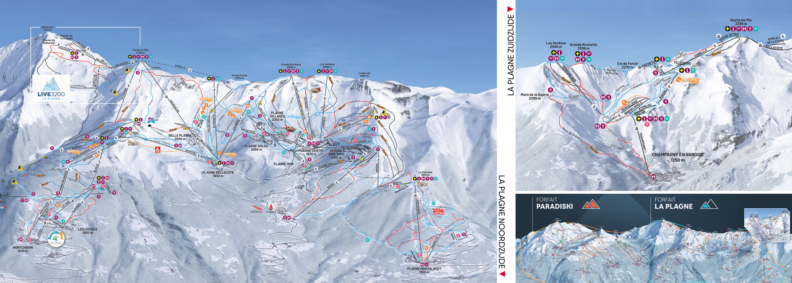 La Plagne webcams, skigebied in Frankrijk