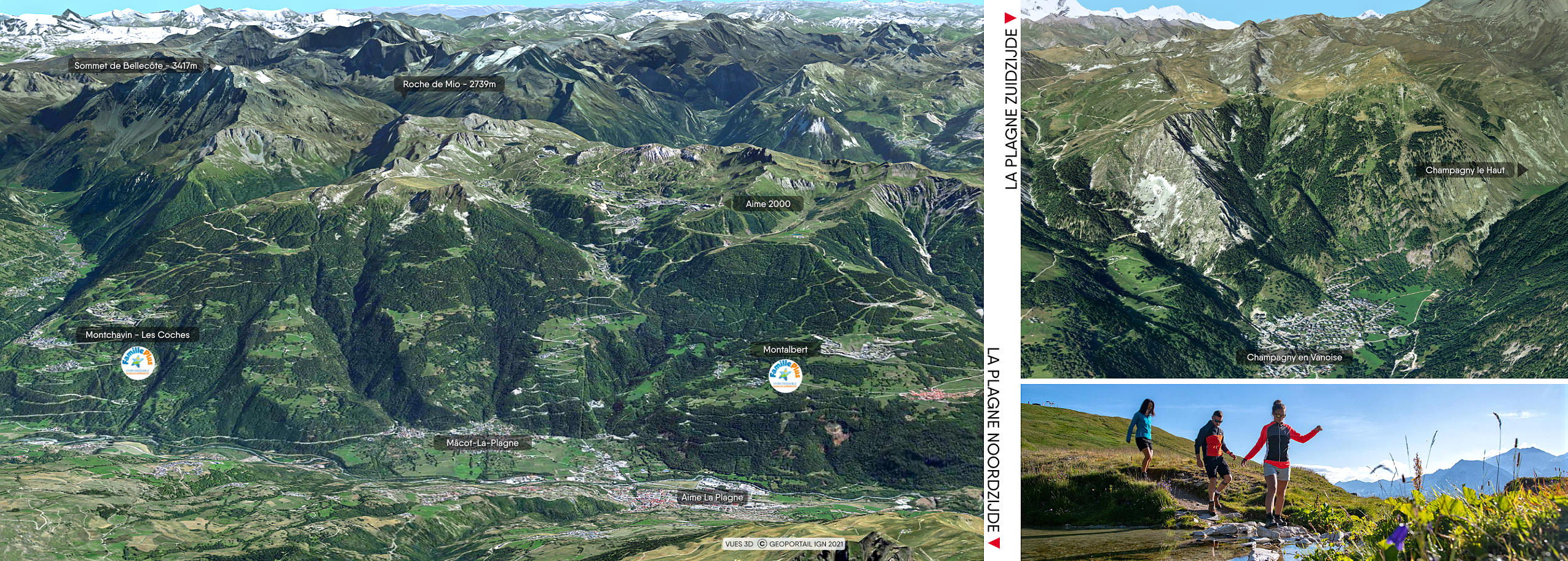 La Plagne webcams, skigebied in Frankrijk