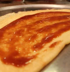 Pannekoek met caramel, gezouten boter