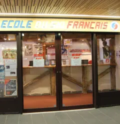 Ingang van de ESF (Franse skischool) Plagne Centre