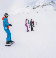 Groepslessen snowboarden