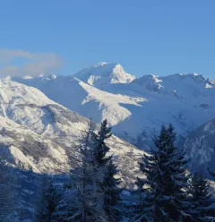 Zicht op de Mont Blanc vanuit het appartement