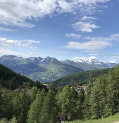 Arolles vue fenêtre été Mont Blanc