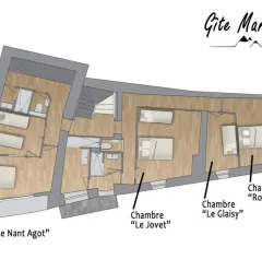Gite La Marmorine - 8 kamers 14 personen