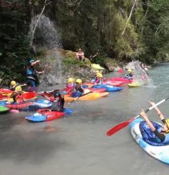 kayak en eau vive