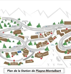 Plattegrond skioord
