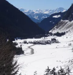 Winterroute Les Teppes