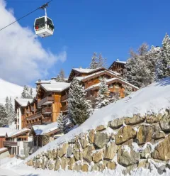 Bereikbaar met aangeklikte ski's