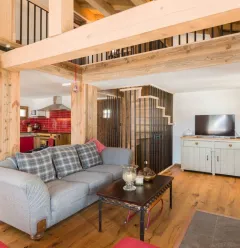 Chalet Marmotte zitkamer