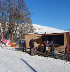 Zone ludique à l'Espace nordique et de loisirs de Granier