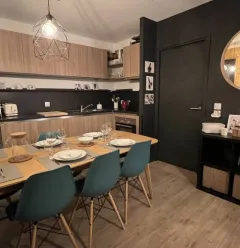 cuisine ouverte sur le salon