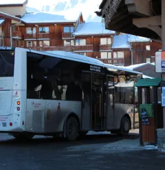 Shuttlehalte - Vertrek naar Plagne Soleil