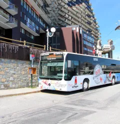 Shuttlebus voor de "Paquebot des neiges"