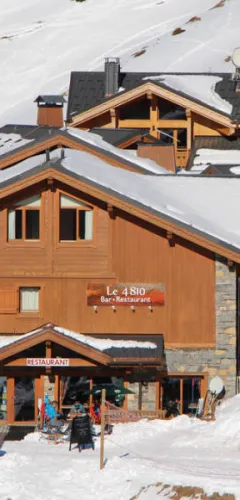 Restaurant 4810, zicht vanaf de pistes