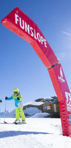 Funslope aan de aankomst van de Arpette