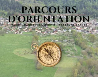 Wandel- en sport oriëntatieloop in Macot - oranje parcours