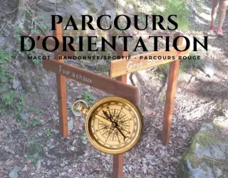 Wandel- en sport oriëntatieloop in Macot - rood parcours