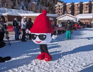 Ontmoeting met de mascotte van La Plagne_La Plagne