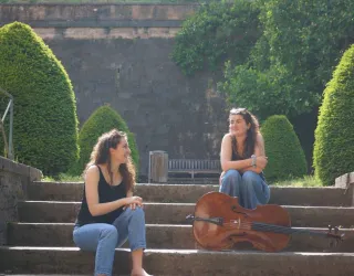 Musi'Plagne - Duo: cellist en harpiste_La Plagne Tarentaise