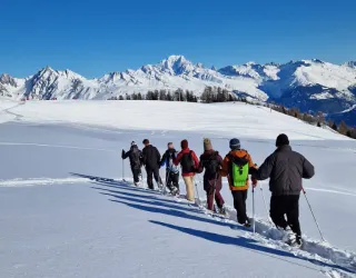 Sortie raquettes avec le Bureau des Guides de Montalbert_Plagne-Montalbert