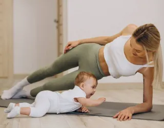 Gymles voor ouders en baby’s_Aime-la-Plagne