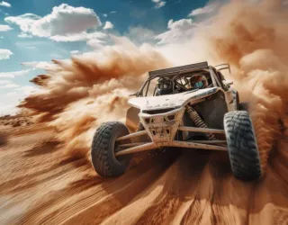 Race met elektrische buggy_Plagne-Montalbert