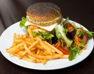 Burger bij de Auberge_La Plagne Tarentaise