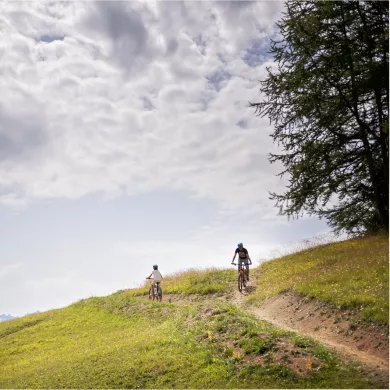 VTT électrique sur E spot à La Plagne