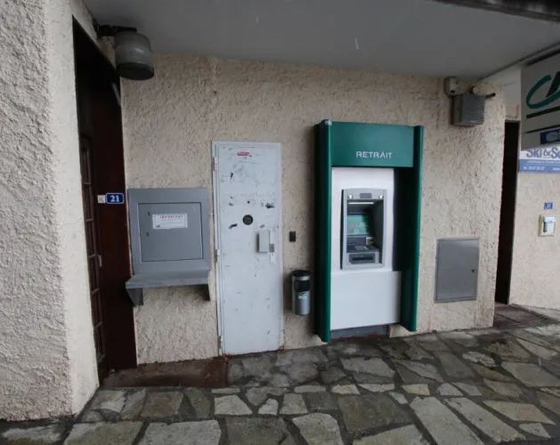 Geldautomaat te Montchavin