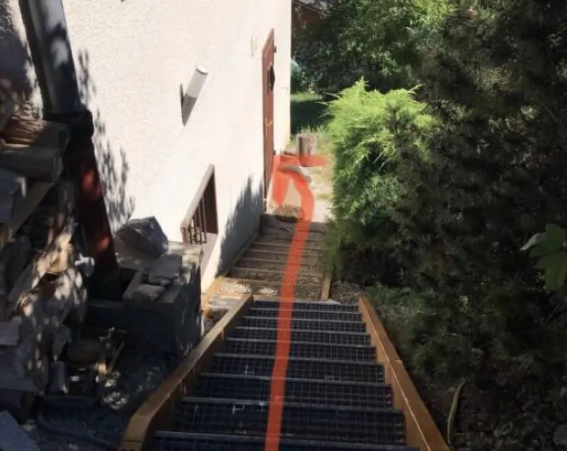 Escalier d'accès