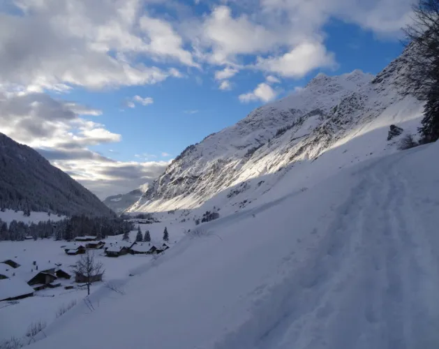 Winterroute Les Teppes