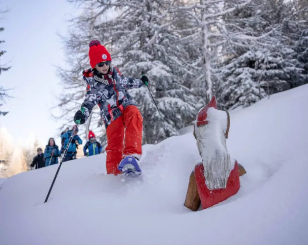 Sneeuwwandelparcours Alpages Enchantés