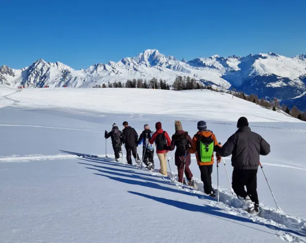Sortie raquettes avec le Bureau des Guides de Montalbert_Plagne-Montalbert