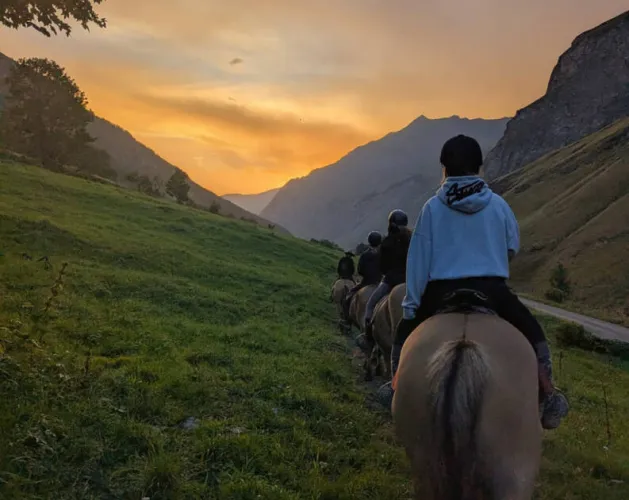 Te paard, naar de Refuge de la Glière_Champagny-en-Vanoise