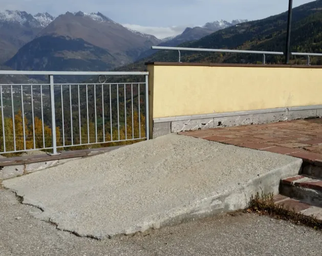 Oprit vanaf de parking