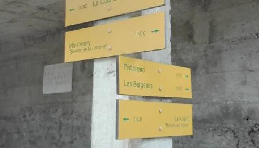 La Plagne vallei appel route