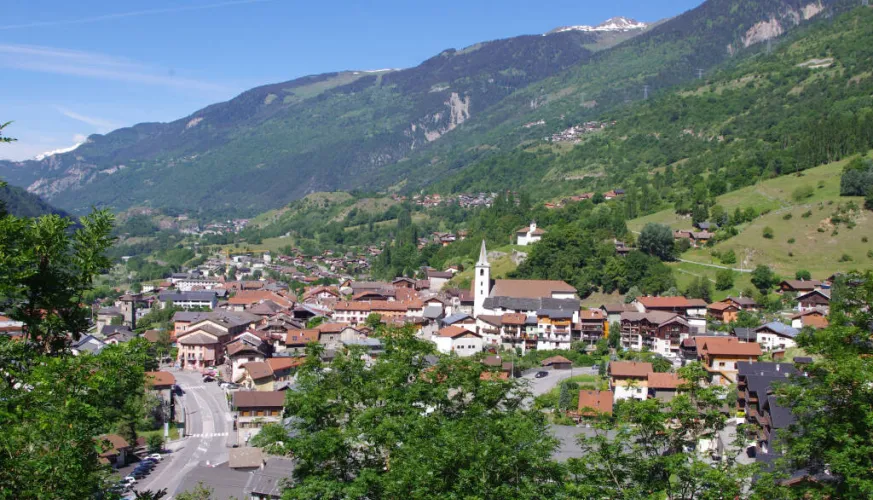 Aime Pad naar Esserts, vallei van la Plagne