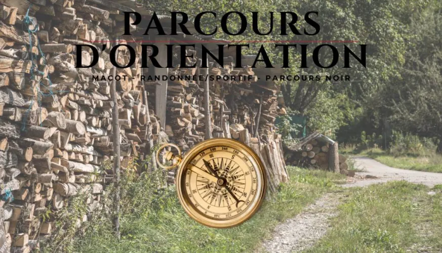Wandel- en sport oriëntatieloop in Macot - zwart parcours