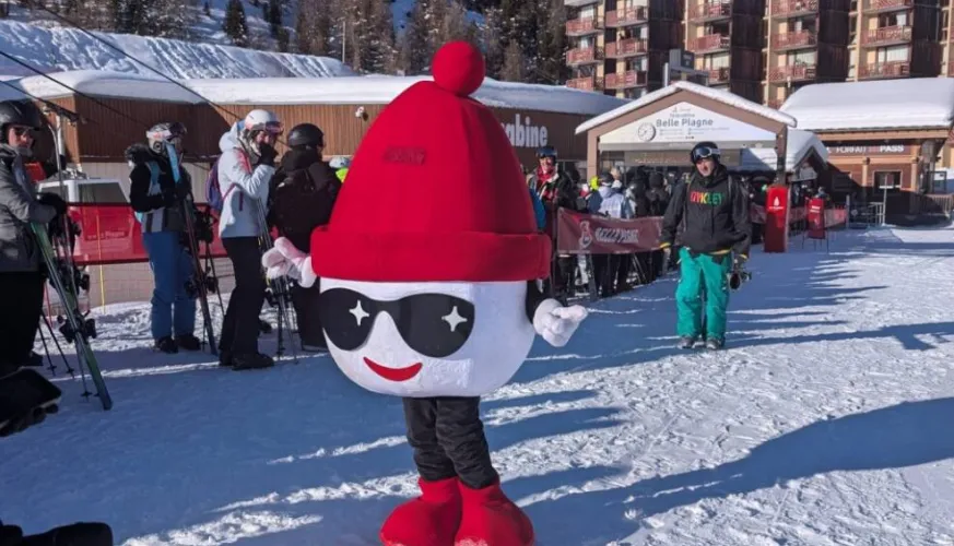 Ontmoeting met de mascotte van La Plagne_La Plagne
