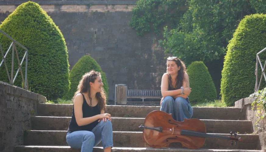 Musi'Plagne - Duo: cellist en harpiste_La Plagne Tarentaise
