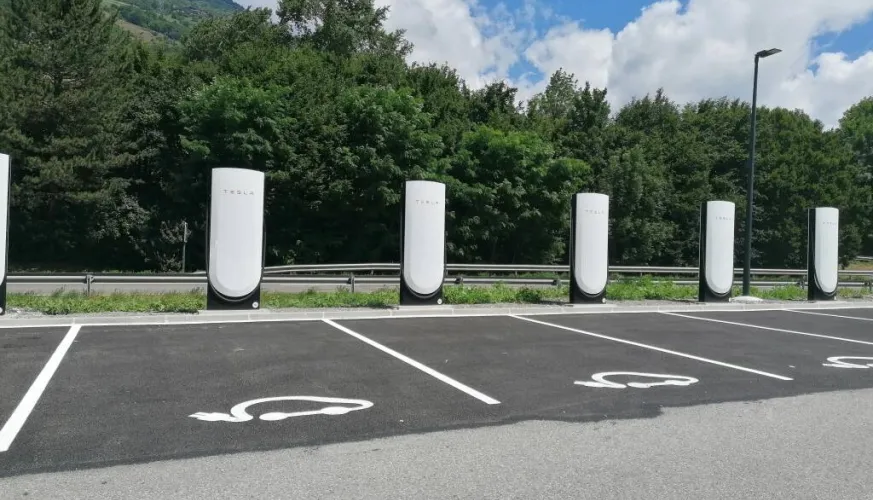 Laadstation voor elektrische voertuigen in Aime