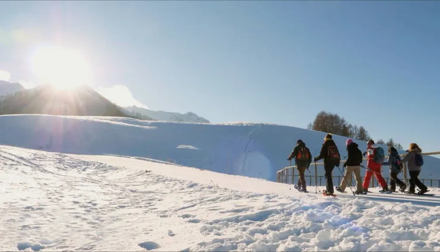 Wandeling met sneeuwschoenen