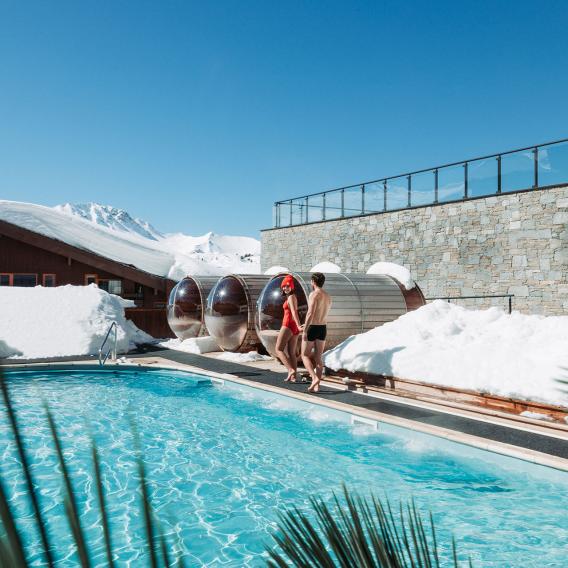 Deep Nature Bains & Spa La Plagne en hiver