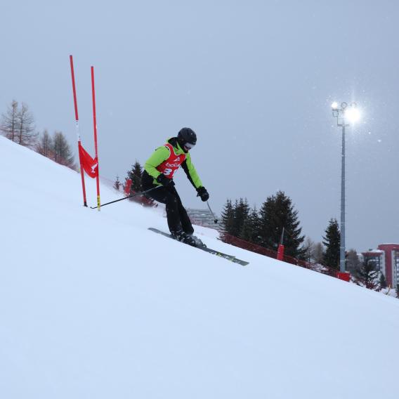 Course stade de slalom La Plagne