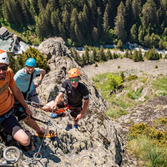 Via ferrata à Champagny