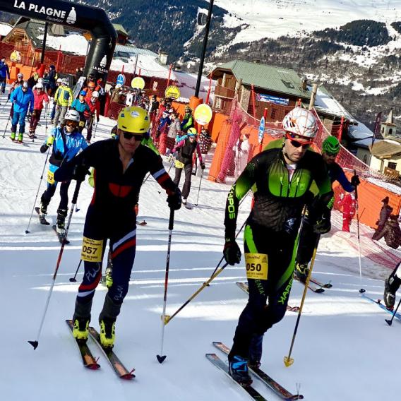 Course des Dahuts à Plagne Montalbert
