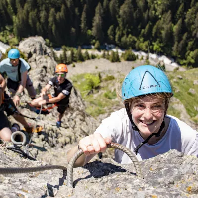 Via ferrata en klimmen