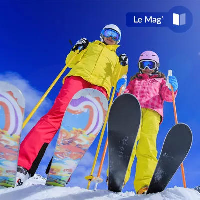 De lente van het skiën