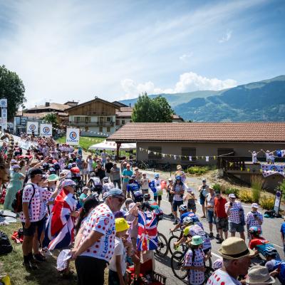 De Tour de France passeert La Plagne Tarentaise en Aime-la-Plagne