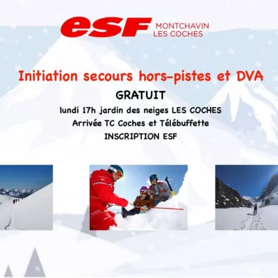  Initiation secours hors-pistes et DVA | ESF_Montchavin-les-Coches